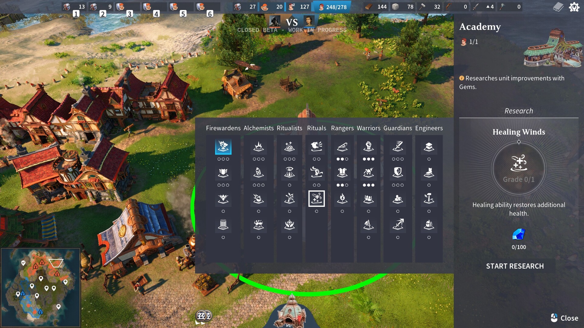 zamknięte testy beta settlers z 2022 roku
