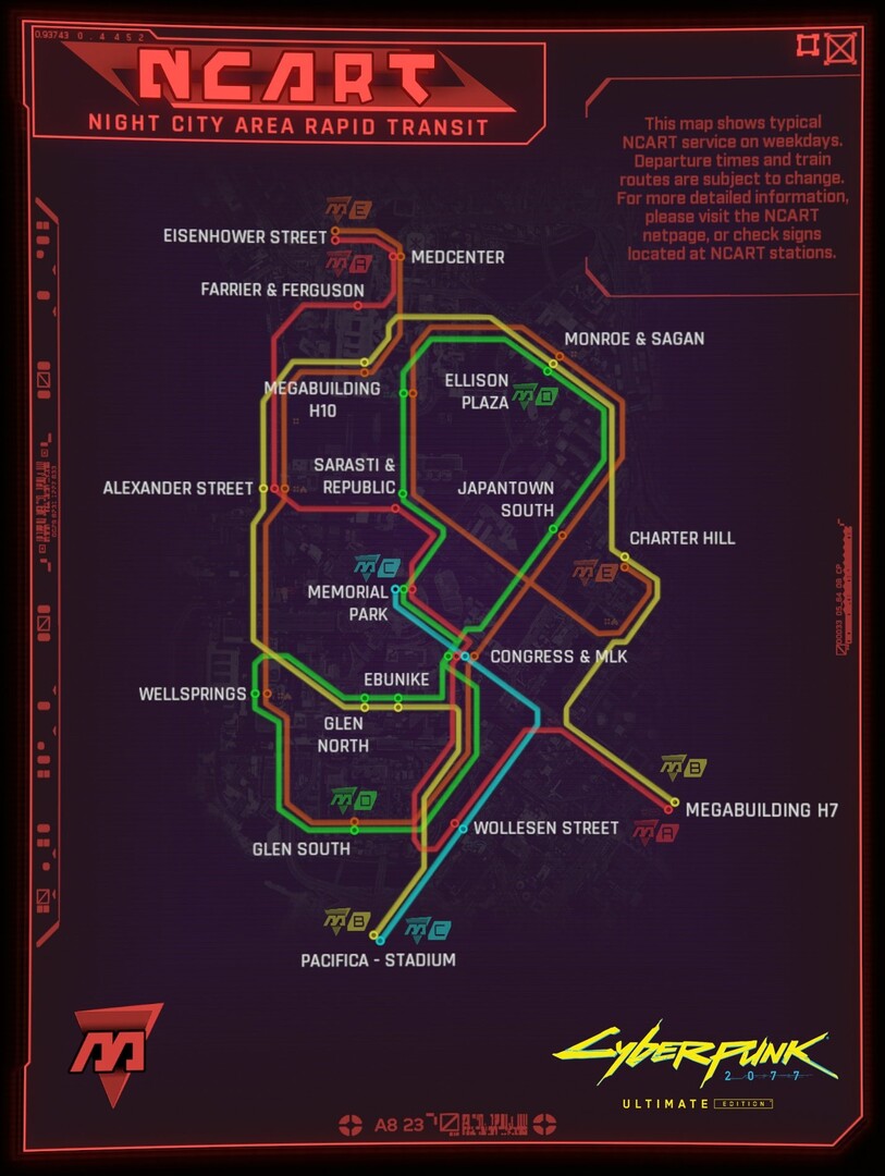 Metro w Cyberpunk 2077