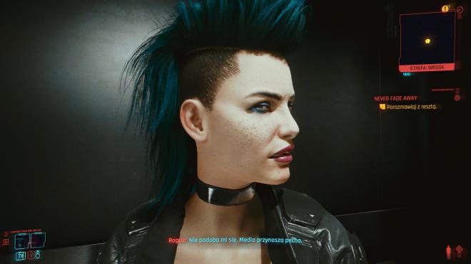 Młoda Rogue w Cyberpunk 2077
