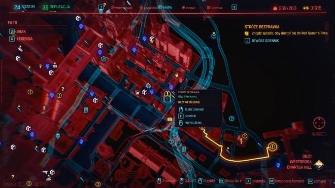 Str?że bezprawia - mapa
