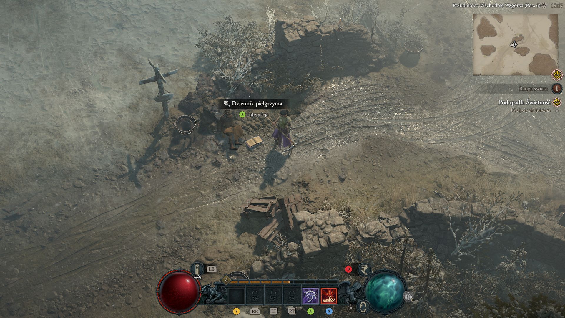 Zadanie Podupadła świetność w Diablo 4