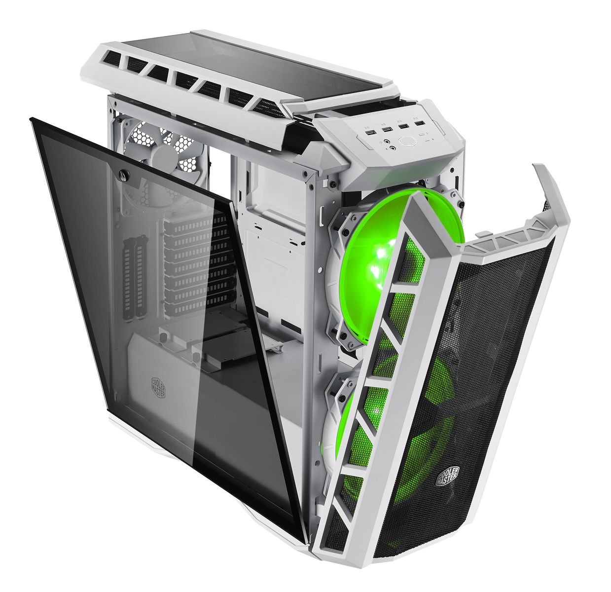 H500P MESH WHITE_45degree-01-open-light_Green